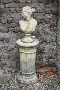 MOLDED STONE GARDEN SCULPTURE