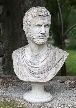 COMPOSITE STONE BUST - CLASSICAL FIGURE