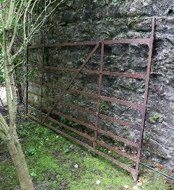 WIDE WROUGHT IRON FARM GATE