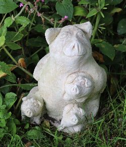 MOULDED STONE FIGURE