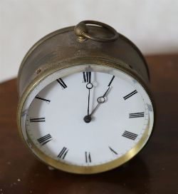 MINIATURE BRASS TRAVEL CLOCK