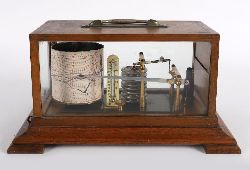 EDWARDIAN CASED BAROGRAPH