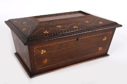 KILLARNEY MARQUETRY TEA CADDY