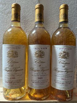CHATEAU RAYNE VIGNEAU, SAUTERNES, 2005
