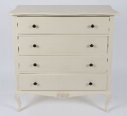 MODERN PAINTED FOUR-DRAWER CHEST