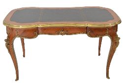 FRENCH 19TH-CENTURY KINGWOOD AND ORMOLU-MOUNTED BUREAU PLAT