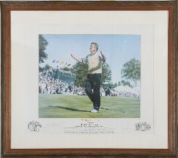 FRAMED LIMITED EDITION GOLF PRINT