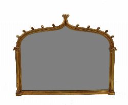 GOTHIC STYLE GILT-FRAMED MIRROR