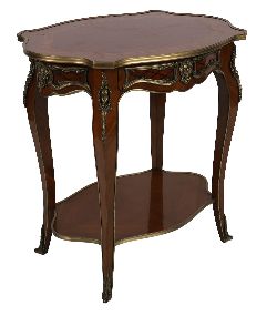 NAPOLEON III STYLE FRENCH KINGWOOD AND ORMOLU-MOUNTED CENTRE TABLE