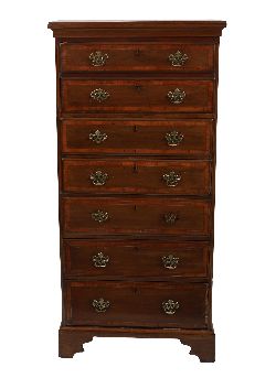 A DISTINGUISHED GEORGE III MAHOGANY TALLBOY