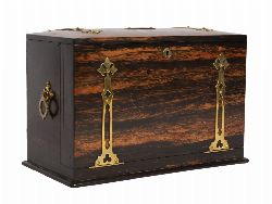 REGENCY COROMANDEL AND BRASS-MOUNTED STATIONERY BOX