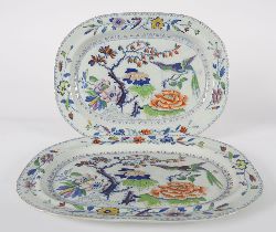 PAIR OF 19TH-CENTURY DAVENPORT MEAT PLATTERS