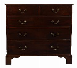 EXCEPTIONAL GEORGE II MAHOGANY CHEST