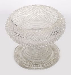 18TH-CENTURY IRISH CORK GLASS BOWL