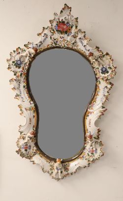 19TH-CENTURY CAPODIMONTE MIRROR