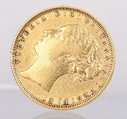 ENGLISH GOLD SOVEREIGN, 1871