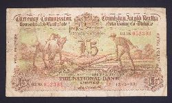 CURRENCY COMMISSION CONSOLIDATED BANK NOTE, THE HIBERNIAN BANK, PLOUGHMAN FIVE POUND NOTE
