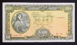 THE CENTRAL BANK OF IRELAND "LADY LAVERY" ONE HUNDRED POUND NOTE