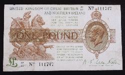 UNITED KINGDOM OF GREAT BRITAIN AND NORTHERN IRELAND ONE POUND NOTE