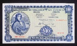 THE CENTRAL BANK OF IRELAND LADY LAVERY TEN POUND NOTE