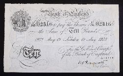 BANK OF ENGLAND TEN POUND NOTE, LONDON