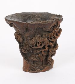 CHINESE QING AGARWOOD LIBATION CUP