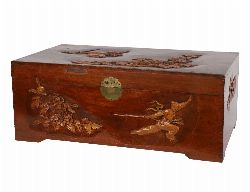 CHINESE CULTURAL REVOLUTION CARVED CAMPHORWOOD TRUNK