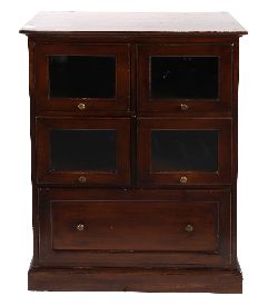 PAIR OF MAHOGANY CABINETS