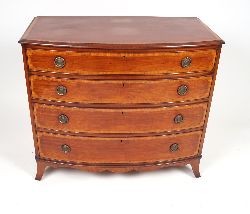 EDWARDIAN MAHOGANY & SATINWOOD CHEST