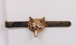 9CT. GOLD FOX HEAD TIE PIN