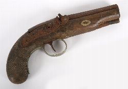 19TH-CENTURY PERCUSSION CAP POCKET PISTOL