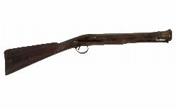 18TH-CENTURY FLINTLOCK BRASS BARREL BLUNDERBUSS MARKED "CORK"