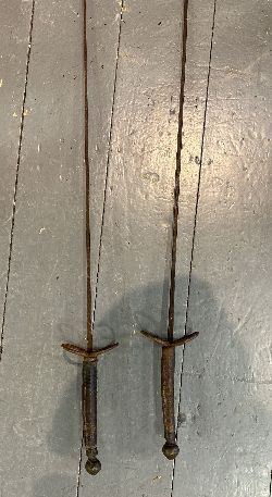 PAIR ANTIQUE SWORDS