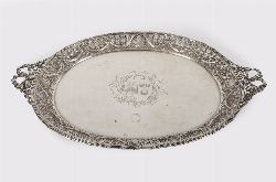 18TH-CENTURY FRENCH SILVER MARRIAGE TRAY, CHARLES SPRIMAN, PARIS, 1778/79