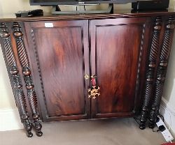 CORK REGENCY PERIOD MAHOGANY SIDE CABINET