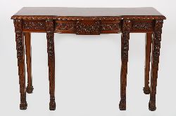 EARLY 20TH-CENTURY WILLIAM KENT DESIGN MAHOGANY HALL TABLE