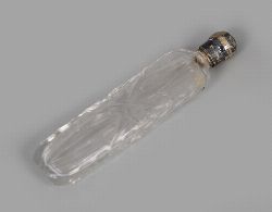 SILVER AND CRYSTAL PERFUME DECANTER