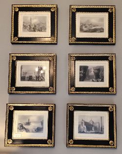 SET OF FRAMED CLASSICAL ENGRAVINGS
