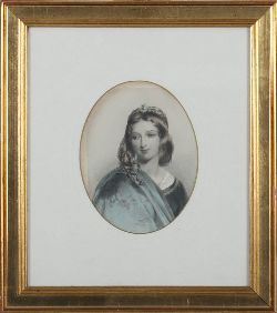 FRAMED PORTRAIT PRINT OF A LADY