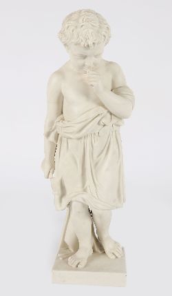 19TH-CENTURY PARIAN FIGURE OF A CHILD