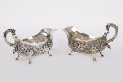 PAIR OF SILVER SAUCE BOATS, LONDON 1775