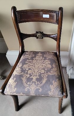 PAIR OF REGENCY PERIOD MAHOGANY SIDE CHAIRS