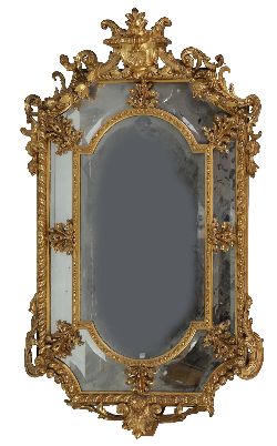 IMPRESSIVE 19TH-CENTURY GILTWOOD PIER MIRROR
