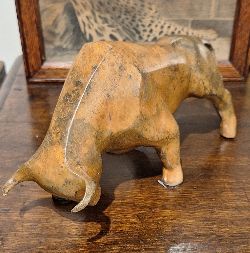 CHENET BRONZE SCULPTURE OF A BULL