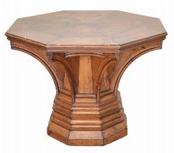 19TH-CENTURY PITCH PINE OCTAGONAL CENTRE TABLE 