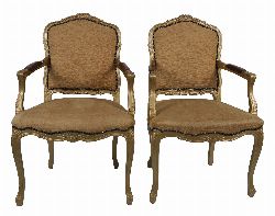 PAIR OF LOUIS XV FAUTEUILS