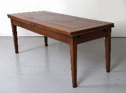 18TH-CENTURY PROVINCIAL REFECTORY TABLE WITH DRAW-LEAF ENDS