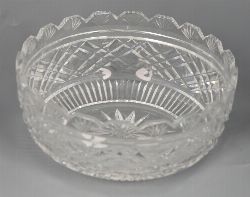 IRISH CUT CRYSTAL BOWL