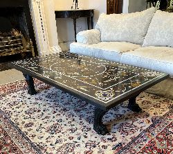 IMPORTANT 20TH-CENTURY ITALIAN GRAND TOUR MARBLE TOPPED COFFEE TABLE