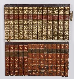 19TH-CENTURY PAIR OF ANTIQUE FAUX BOOK PANELS